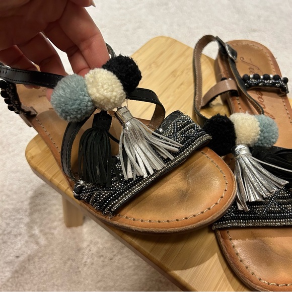 Free People Beaded Leather Sandals - Picture 13 of 14